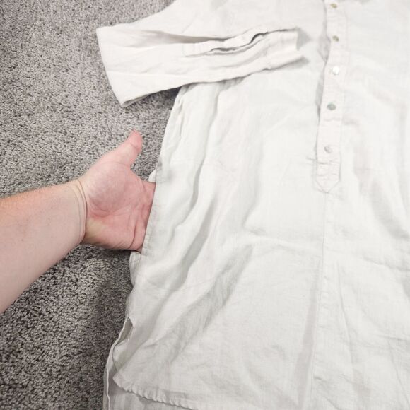 St. Tropez West Tunic‎ Top Womens Small Linen Lagenlook Beach Wear Lightweight - Picture 5 of 10